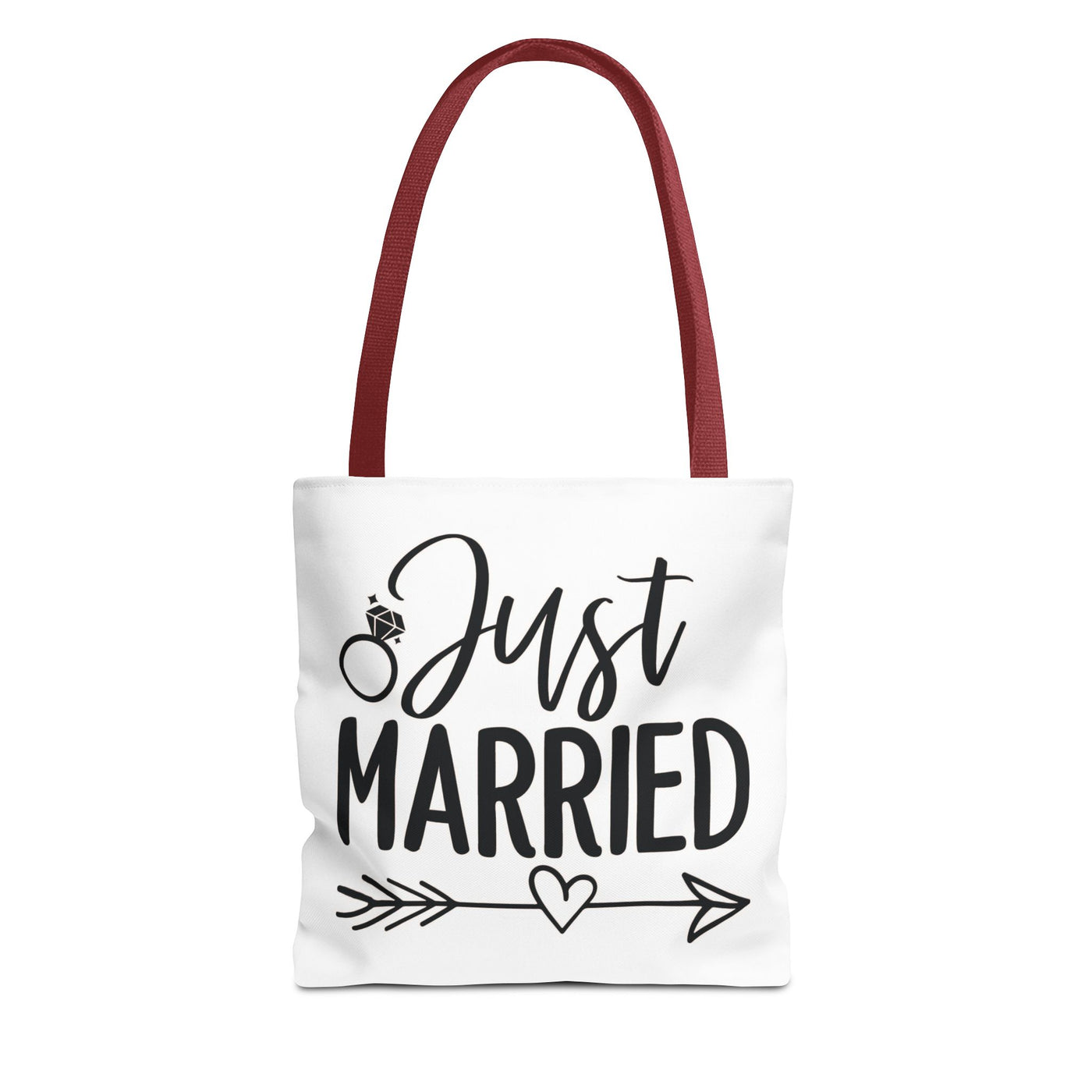 Just Married Tote Bag White