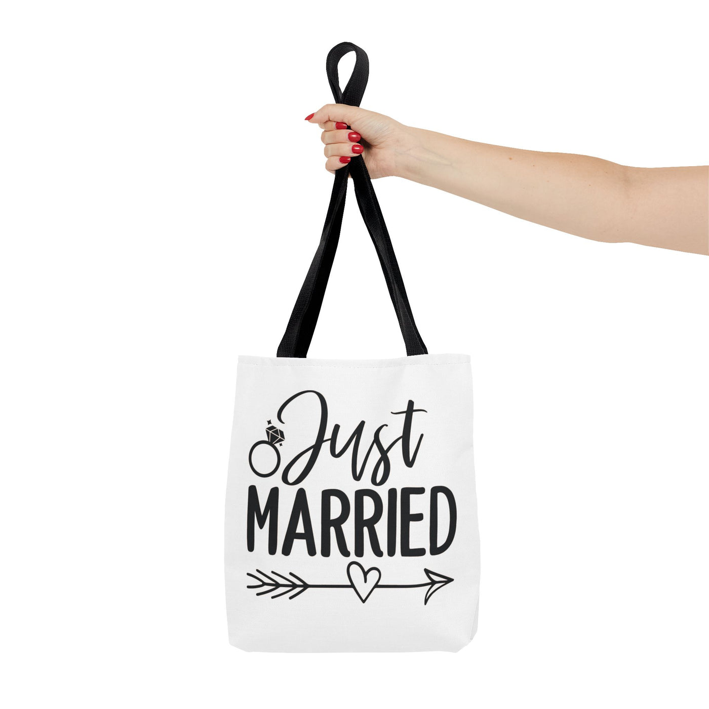 Just Married Tote Bag White