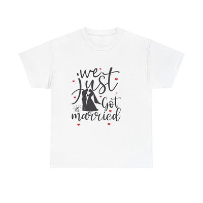 Just Got Married Unisex Heavy Cotton Tee