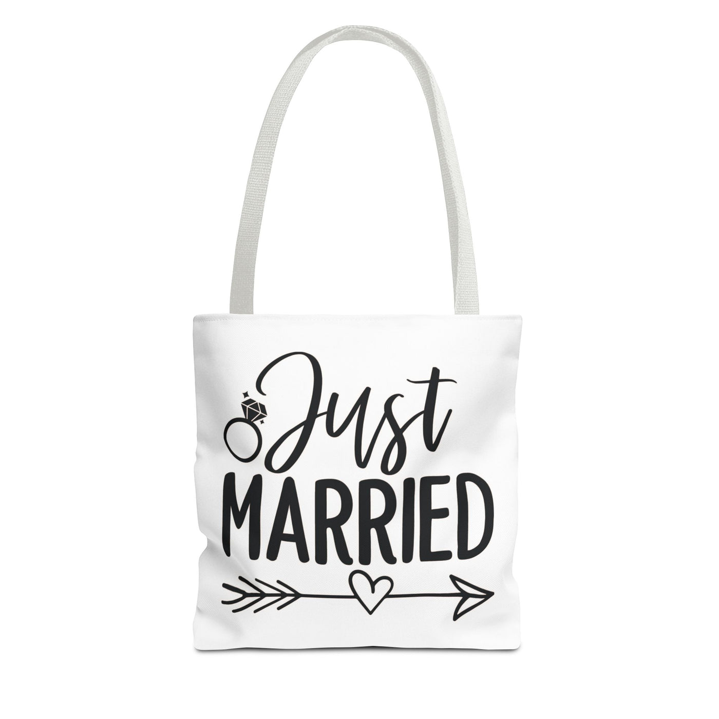 Just Married Tote Bag White