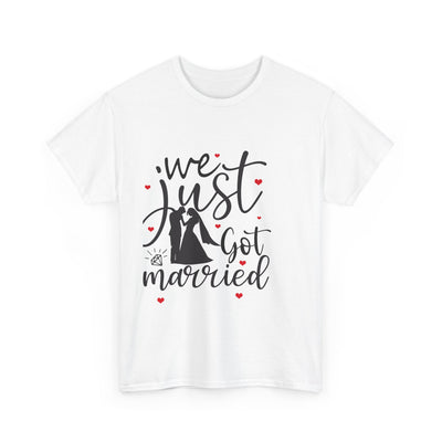 Just Got Married Unisex Heavy Cotton Tee